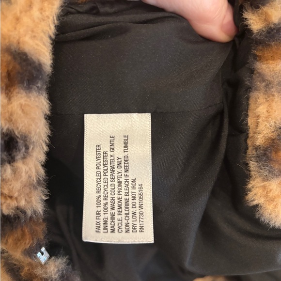 Wild Fable Animal Print Faux Fur Coat. Size XL - Picture 4 of 5